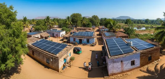 தமிழக கிராமங்களில் சூரிய மின் பலகைகள்