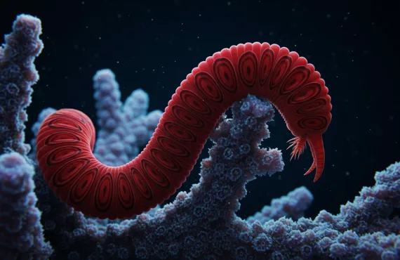 பாராரோசா விகாரே ரிப்பன் புழு இனம்