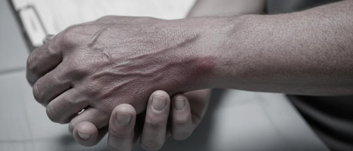 RSD நோயால் பாதிக்கப்பட்ட கைகள்